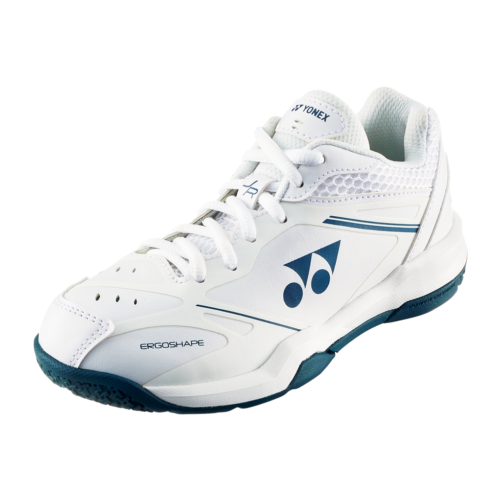 Yonex SHB65JR4 Junior 4 badminton shoe – White with navy accents